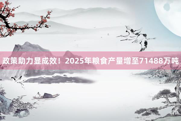 政策助力显成效！2025年粮食产量增至71488万吨